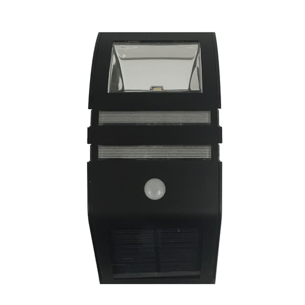 LED-solcelle væglampe m/sensor (sort eller sølv) Silver