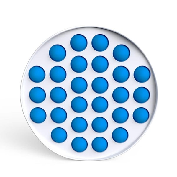 Fidget Toys - Pop It Bubbles - Vit Cirkel (fler färger) Blå