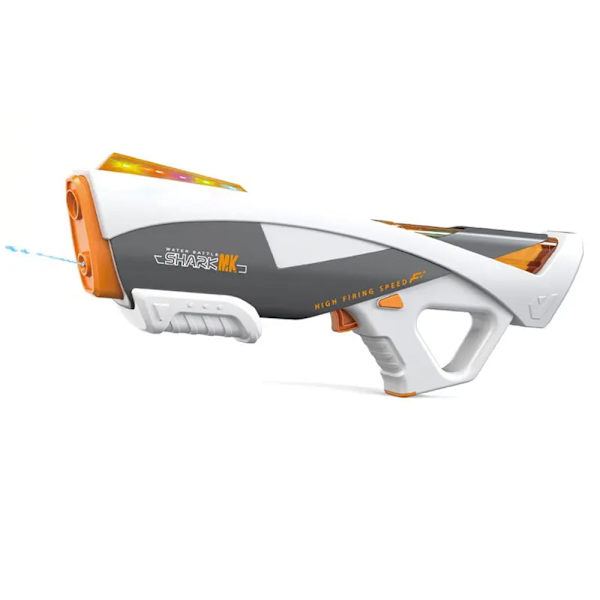 Elektrisk Vattenpistol – SHARK MK – Automatisk Action med Stil Grå