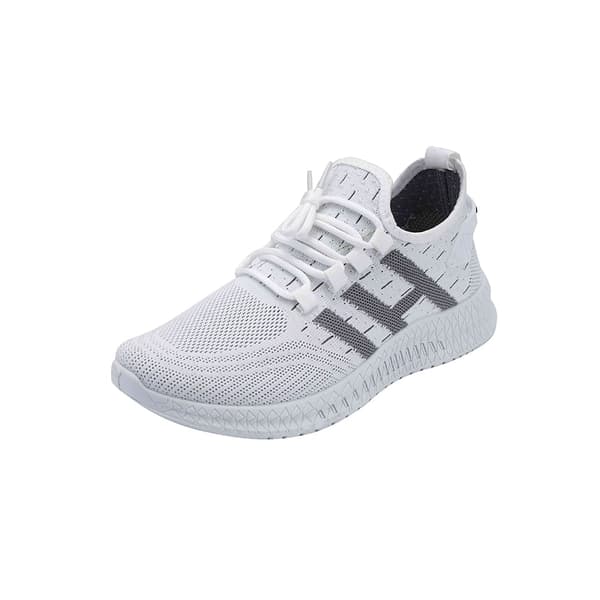 Løbesko/Sneakers til mænd, åndbare og stødabsorberende White EU 45 / Vit