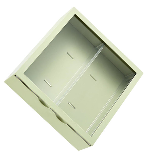 Vægmonteret udstillingsmontre Blind Box Figurer Display Case Håndværk Opbevaringsdisplay Stativ Støvfri Dukke Legetøjsopbevaringsboks Avocado Green