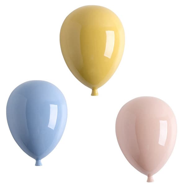 Ballong Väggdekoration Väggmonterad Konst Barnrumsinredning Blå onesize