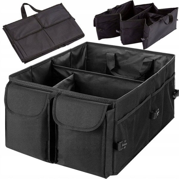 Bagageboks / Foldbar Organizer til Bil - Opbevaring Sort