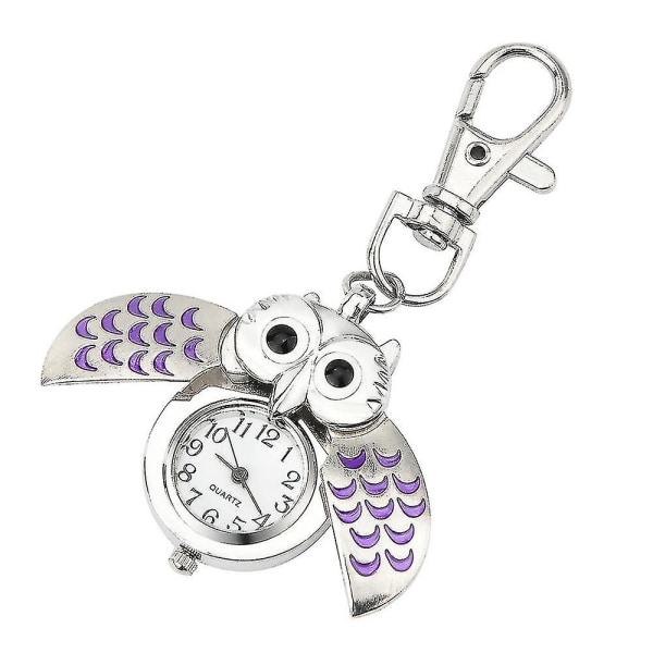 Mode Gorgeous Owl Watch Clip Pocket Keychain