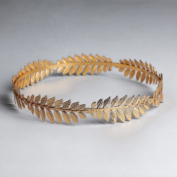Romersk Caesar Crown Laurel Wreath Gold Foil Hårband Kostymfest Tillbehör Caesar Hårband