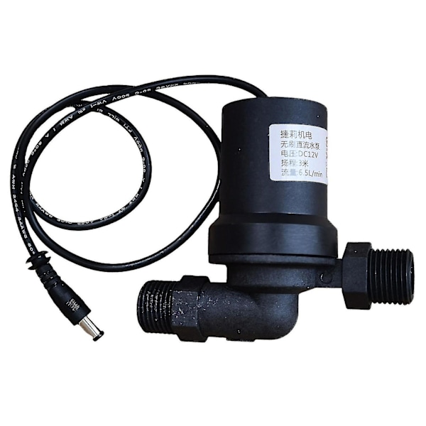 Stille 12v Dc Solar Varm Sirkulasjonspumpe Børsteløs Motor 1/2\" Koblinger 650l/t Fp-AK