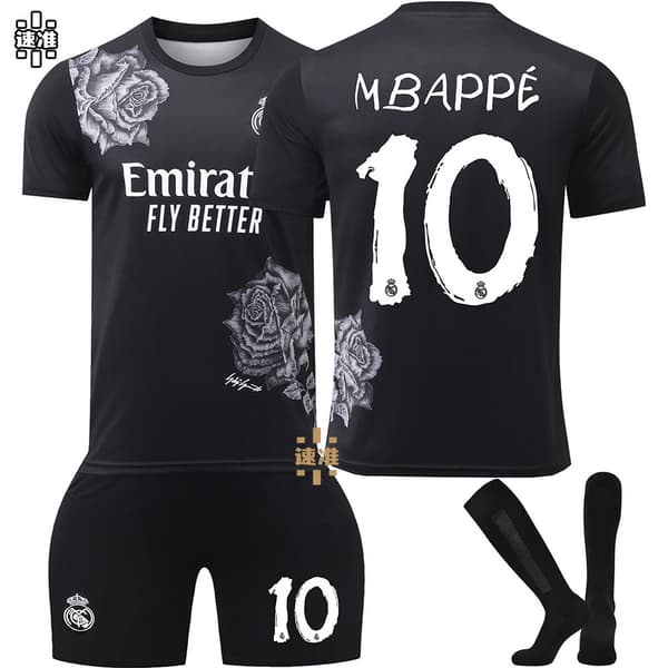 Real Madrid spesialutgave barnetrøye nr. 10 Mbappé 28 28