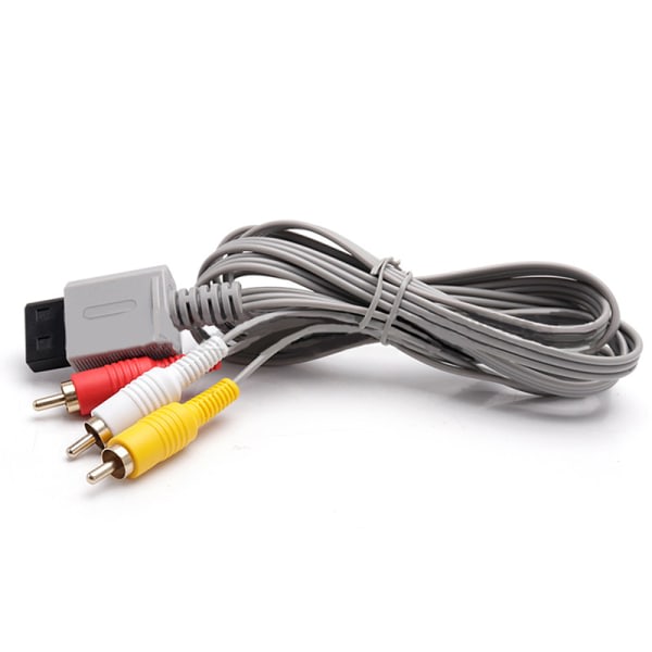 1,8m 3 RCA-kabel för Nintendo Wii-kontroller o Video AV