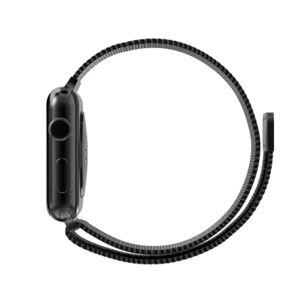 Bracelet Milanese Loop Compatible Apple Watch 38/40/41 mm Black Black