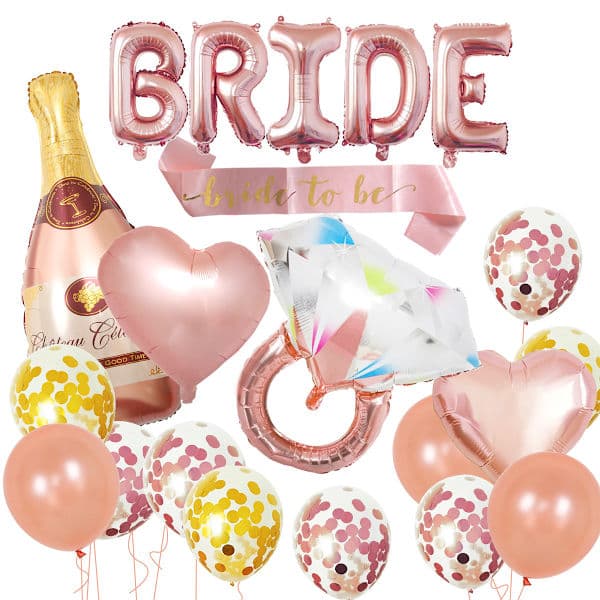 Brudebadsballoner / Folieballoner - Bride to Be Pink