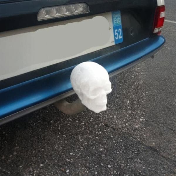 Skyddskåpa med dödskalle för dragkrok 3D-printad dragkrok B A6 A6
