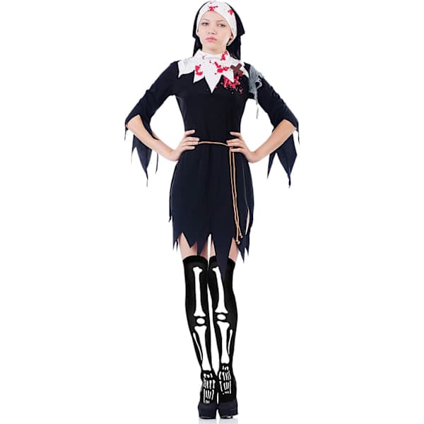 Tatuo Damstrumpor Höga strumpor för Halloween Cosplay Kostym