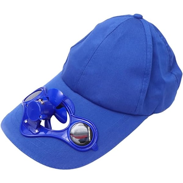 Børne kasket sommerartikler solblok hat sol opbevaring hat sommerhat sol opbevaring kasket energilagring hat ventilator hat Blue