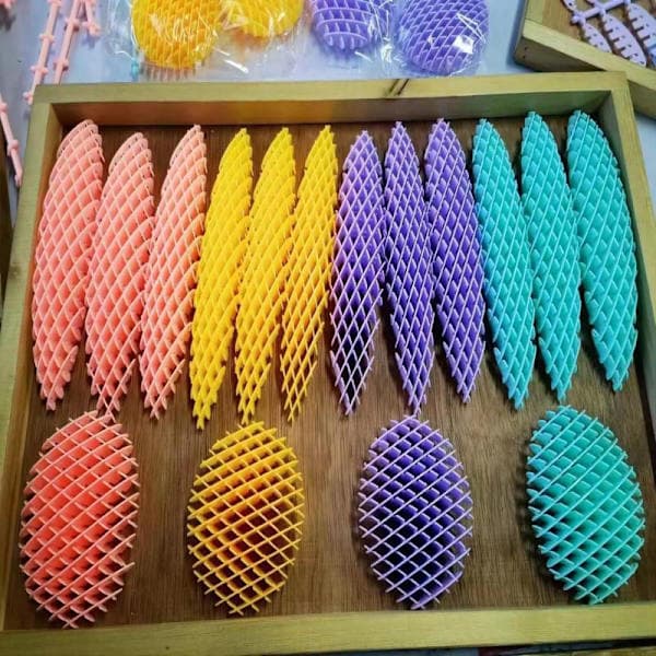 Worm Big Fidget Toy Fidget Worm Utpakking Morfende Orm Seks Side A