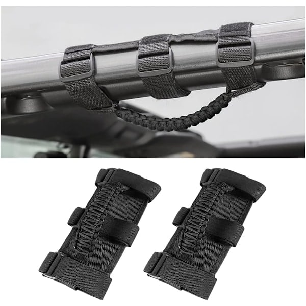 2-pack grepphandtag för rullstång, svarta grepphandtag