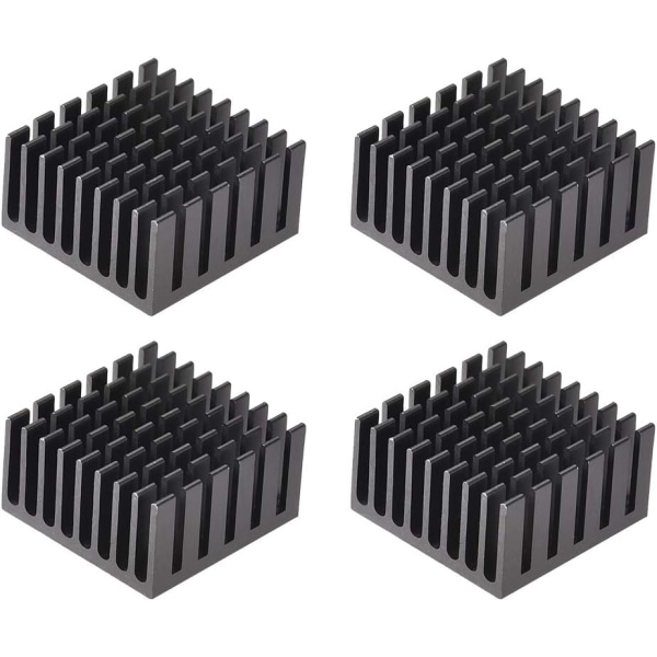 Elektroniske radiatorer Heatsink for MOS GPU IC Chip Black 28 x 28 x 15 mm 4stk