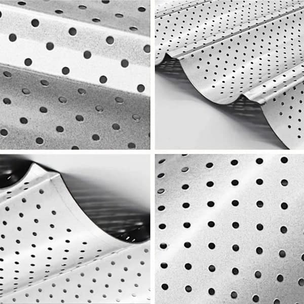 Baguetteform Non-stick bagt baguette med perforeret bageplade