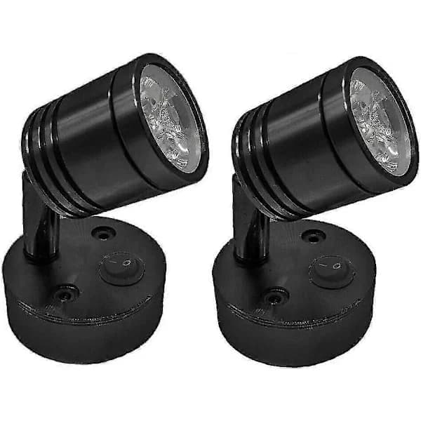 12V LED-lys til autocamper, væglampe til læsning, bil, campingvogn, båd, indvendig belysning, autocamper, lampe med afbryder, kold hvid