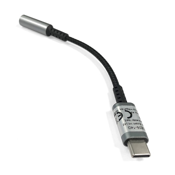 INF USB-C till 3.5mm hörlursadapter Grå