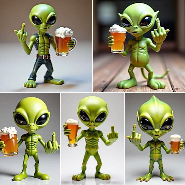 Alien Harts Staty Ornament Alien Trädgårdsskulpturer & Statyer Y A3 A3