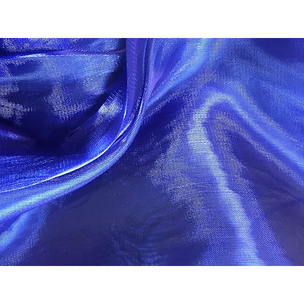 Silkeslen Iridescent Pashmina Sjal Stola för Bröllop Brudtärnor Baler & Fester Blue