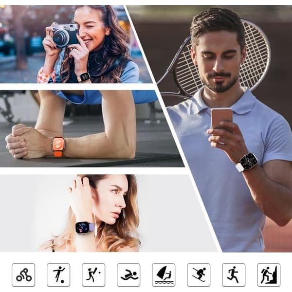 Sæt med 5 silikone 20mm armbånd kompatible med Amazfit GTS 4/3/2, GTS 4 Mini, Bip 3/U/S, assorterede farver