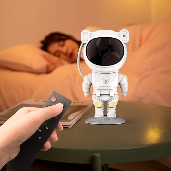 Star Projector Night Lights, Astronaut Galaxy Space Projector, 3d Starry Nebula Night Lights Med Timer Og Fjernbetjening Til Børneværelse Soveværelse Projektor Dec.