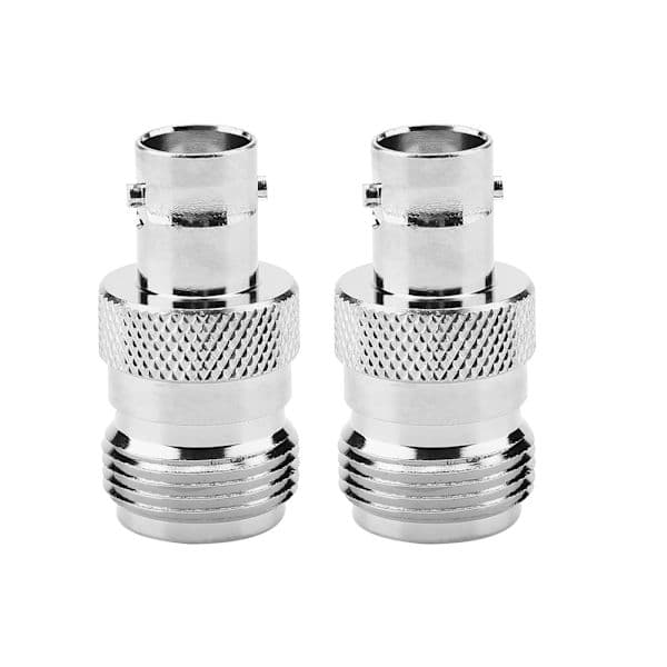 Typ N hona till BNC hona RF-kontakt koaxialadapter - 2 st