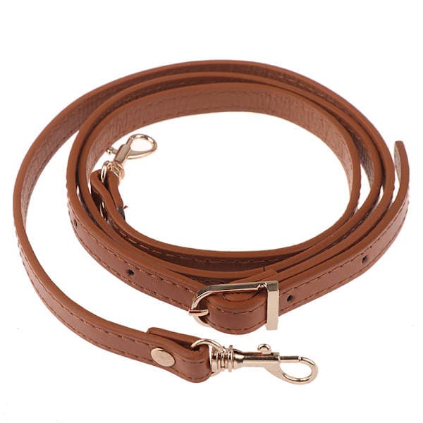 120 cm Läder Axelväska Handtag Handväska Rem Handväskor Bälte Str Brun Brown
