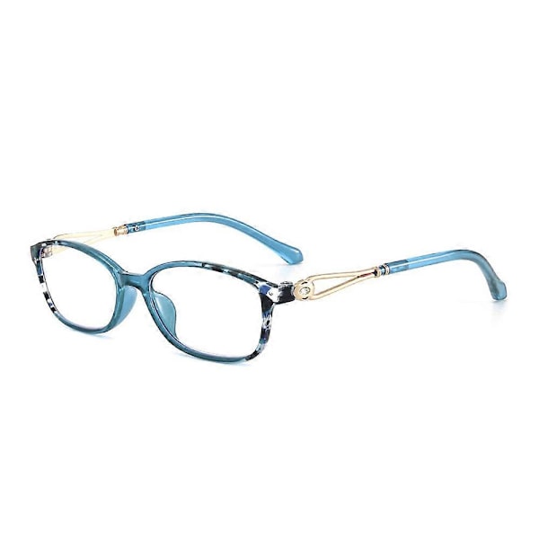 Retro Klassiske Læsebriller Anti-Blå Optisk Linse Briller +100 Til +400 Grader Briller til Ældre Blue 100 Degree