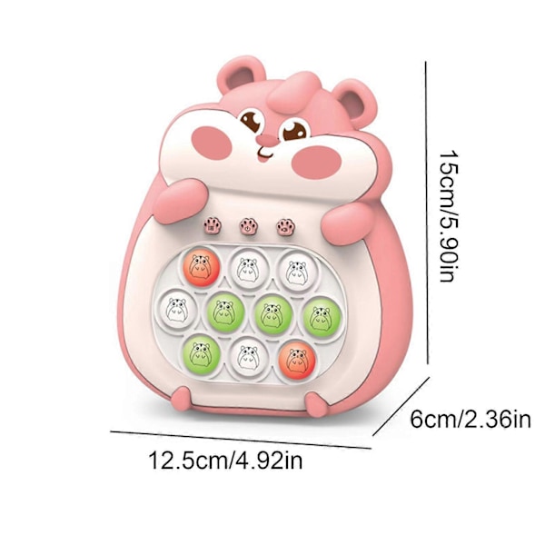 Tryck Bubbel Spel, Snabbt Tryck Spelkonsol, Stressreducerande Pop Fidget Leksaker För Barn Pink