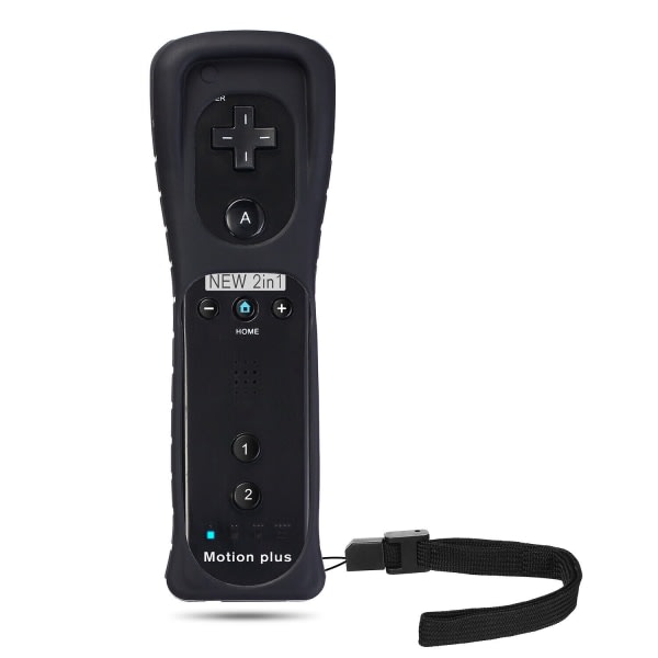 Wii Controller med Motion Plus / Controller för Nintendo - WELLNGS svart