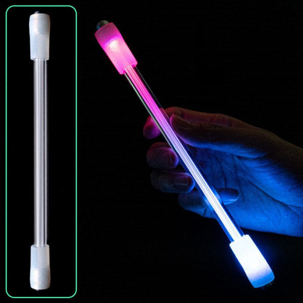 Kreativ LED-blixtsnurrande penna B