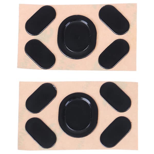 2 sett nye museføtter Museføtter for Logitech G102/G203/GPRO Svart Én Størrelse