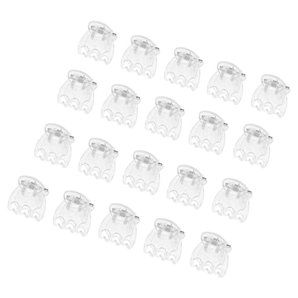50 stk. klare 6-klo orkidéclips Plastik sommerfugl Orkidé Suppo 1