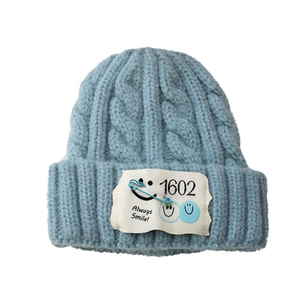 Stickade mössor Tecknad Twist ullhattar för pojkar och flickor Baby Pullover hattar Ages3-10 Style1 style6