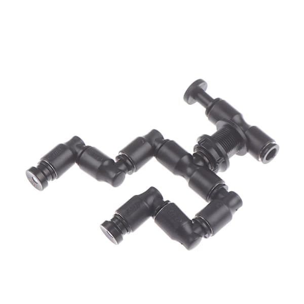 Reptil Terrarium Dobbelt Dyse Dimdim Sprinkler 360° Justerbar Sort one size