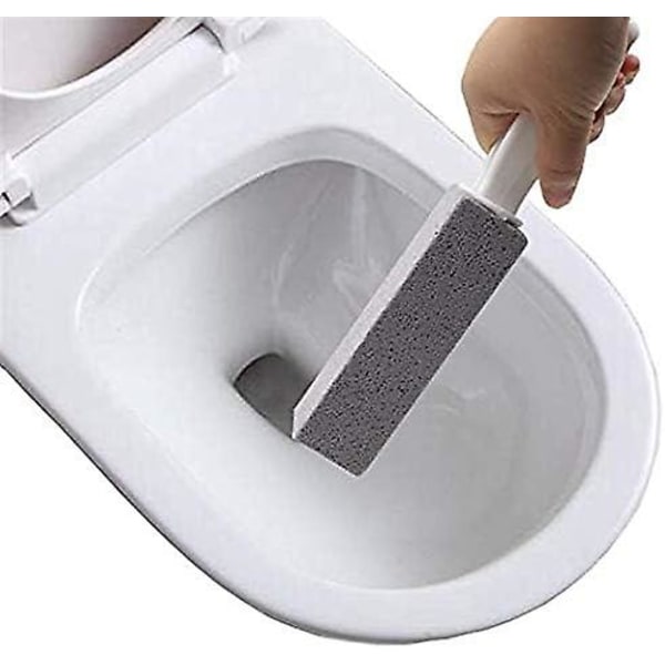 Pimpstein rensestein med håndtak - toalettskålrens, 4 stk