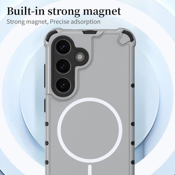 Mørkeblått magnetisk mobildeksel kompatibelt med Samsung S24 Ultra - TPU+PC-deksel