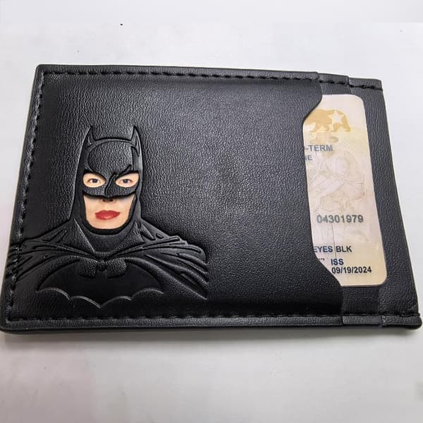 Personlig Batman Logo Læderpung & Kortholder [JUN] 1 stk