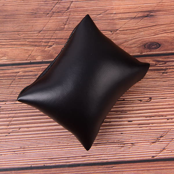 1kpl Sametti PU Puuvilla Kellotyyny Korujen Esittelylaatikot Pidike Musta PU black PU