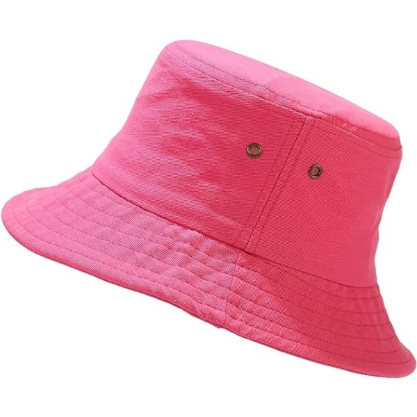 Hinkhatt Sommarresor Strandsolhatt Fiskarhattar Cap för kvinnor Män(Rose Red)