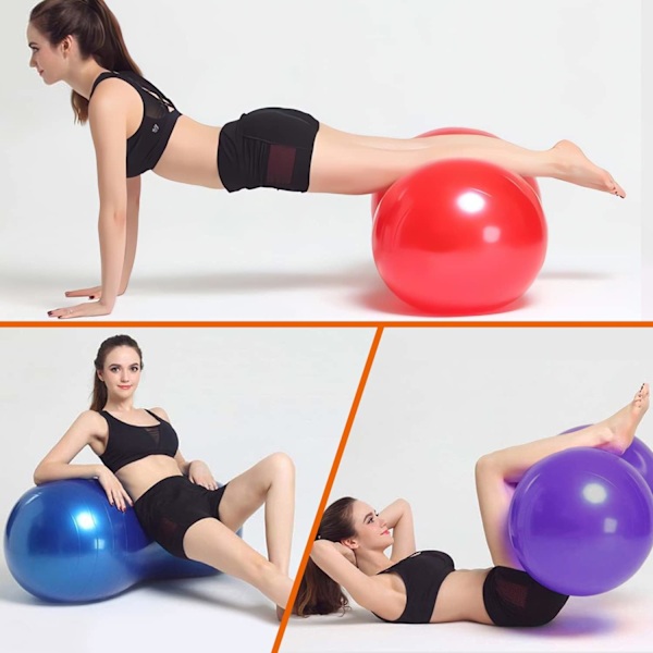 Jordnötsboll för barn, anti-burst träningsboll, 90x45cm yogaboll med pump, gymkvalitets fitnessboll för graviditet Blue