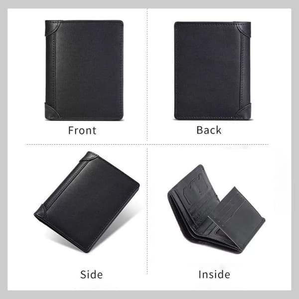 Lompakko Pieni Lompakko Miehet, RFID-suojattu Korttikotelo, Nahkalompakko