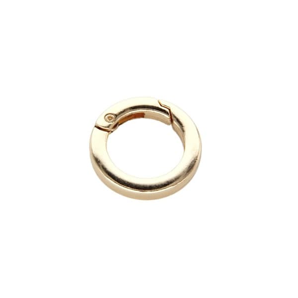 4 stk. Fjær O-Ring Spenner Karabinkrok SØLV 32MM Sølv 32mm Silver 32mm