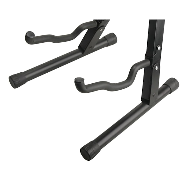 Sort Jern Guitar Stativ - Unikt Foldbart Design, Stabilt A-Formet Stativ til Bas Visning - Perfekt