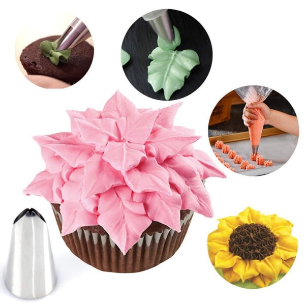 27-piece silicone piping bag with nozzles