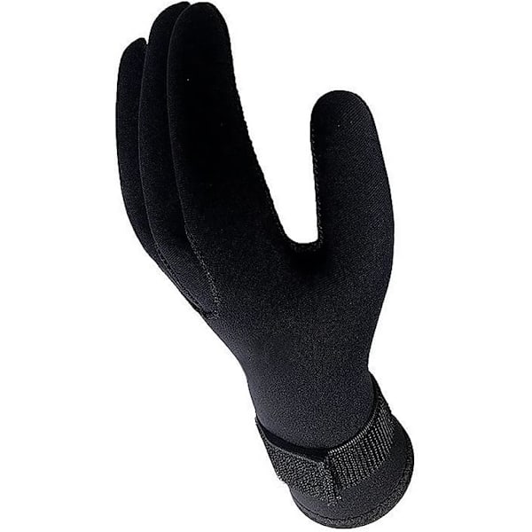 Dykkehansker i neopren, våtdrakt hansker, med justerbar stropp for dykking, surfing, kajakkpadling, L