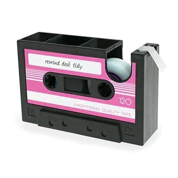 Tejphållare Pennställ, Retro Kassettband Tejphållare, retro Kontorsmaterial, Rolig Söt Tejp