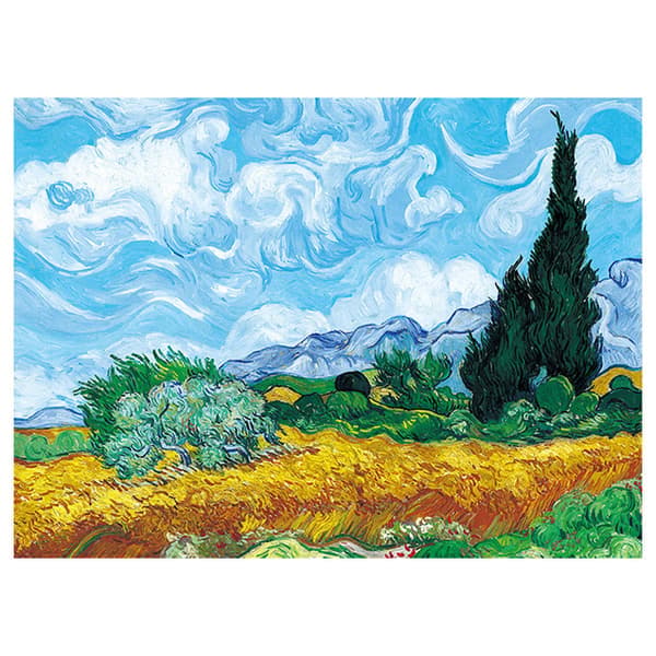Sovrumsväggtapet, Vincent Van Gogh Abstrakt Landskapstapeter för Sovrum Estetisk Vardagsrum Heminredning 150*130 cm Vetefält Wheat Field